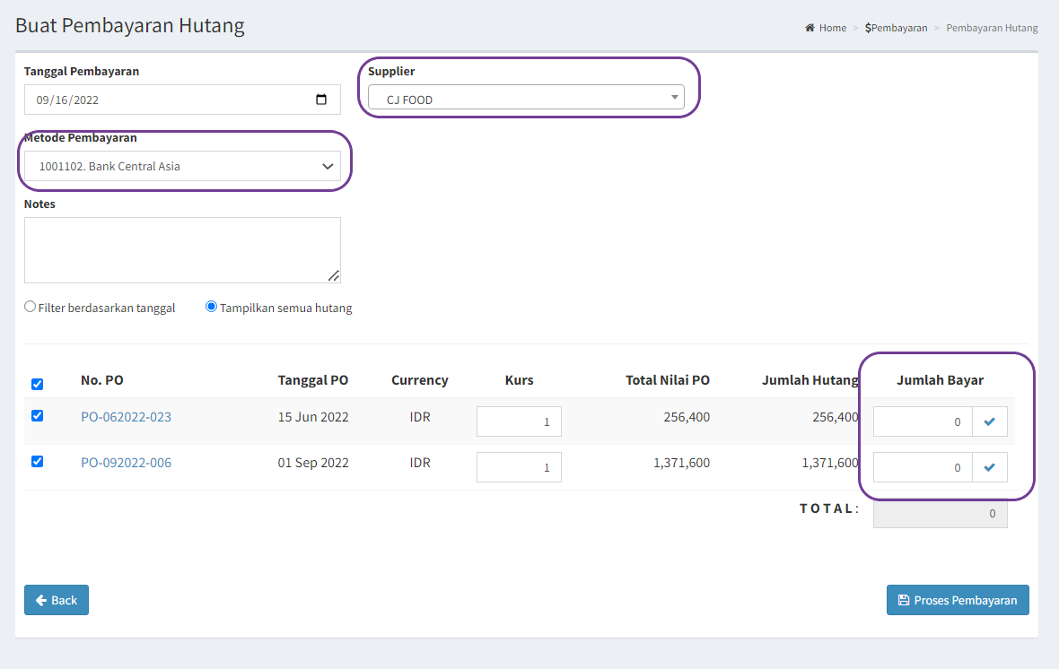 Invoice Payment